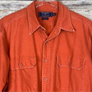 Polo Sport by Ralph Lauren Long Sleeve Button up Cotton Shirt Sz. XL